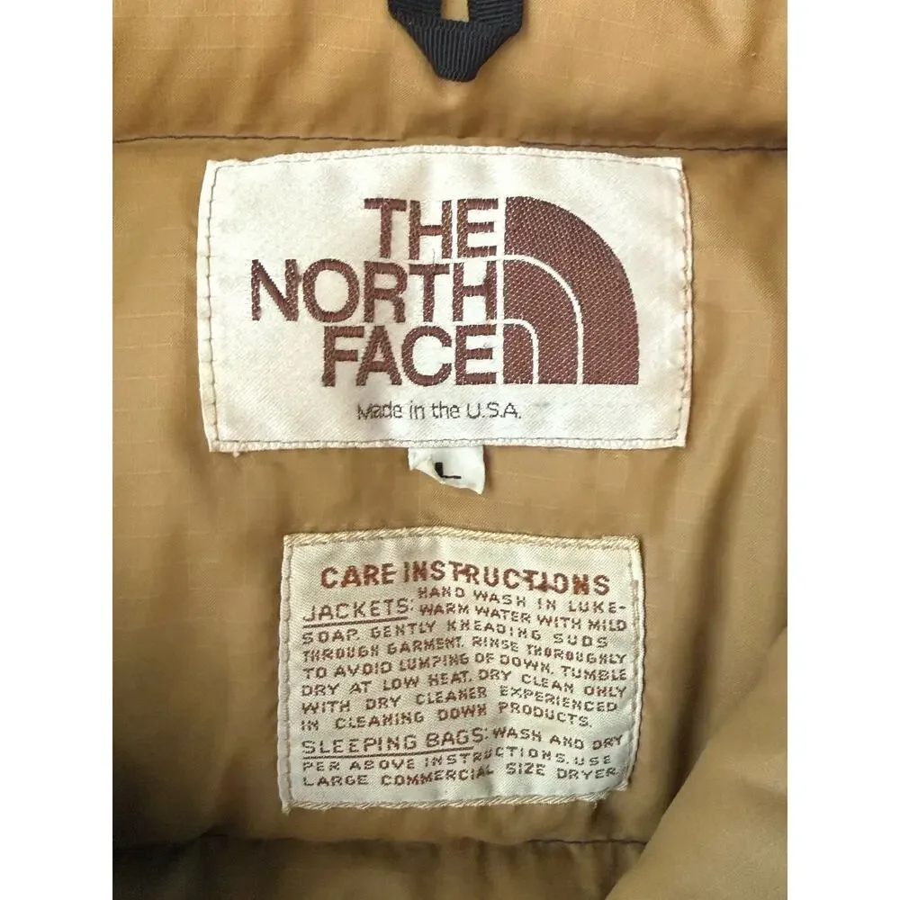 Vintage 70s 80s The North Face Down Puffer Jacket Mens Large Blue Parka No Hood